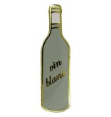 Godert.me Bottle white wine gold Pin