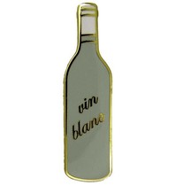 Godert.me Bottle white wine gold Pin