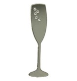 Godert.me Champagne glass Pin silber