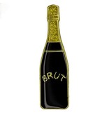 Godert.me Champagne bottle Pin schwarz gold