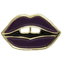 Godert.me Lips pin purple gold