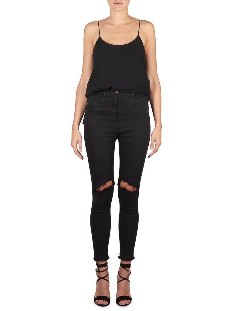 Elisabetta Franchi High-waisted jeans black