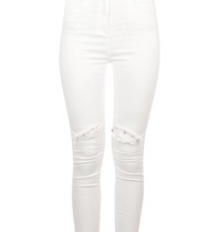 Elisabetta Franchi hoch taillierte Jeans weiß