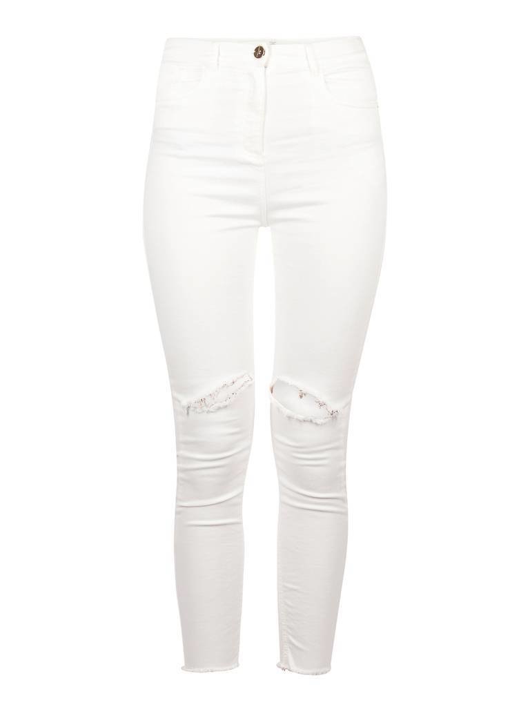 Elisabetta Franchi High-waisted jeans white