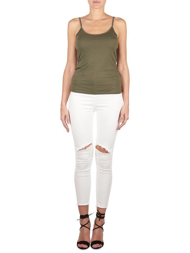 Elisabetta Franchi hoch taillierte Jeans weiß