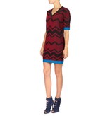 M Missoni Jurk met v-hals rood