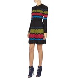 M Missoni Kleid mit langen Ärmeln schwarz