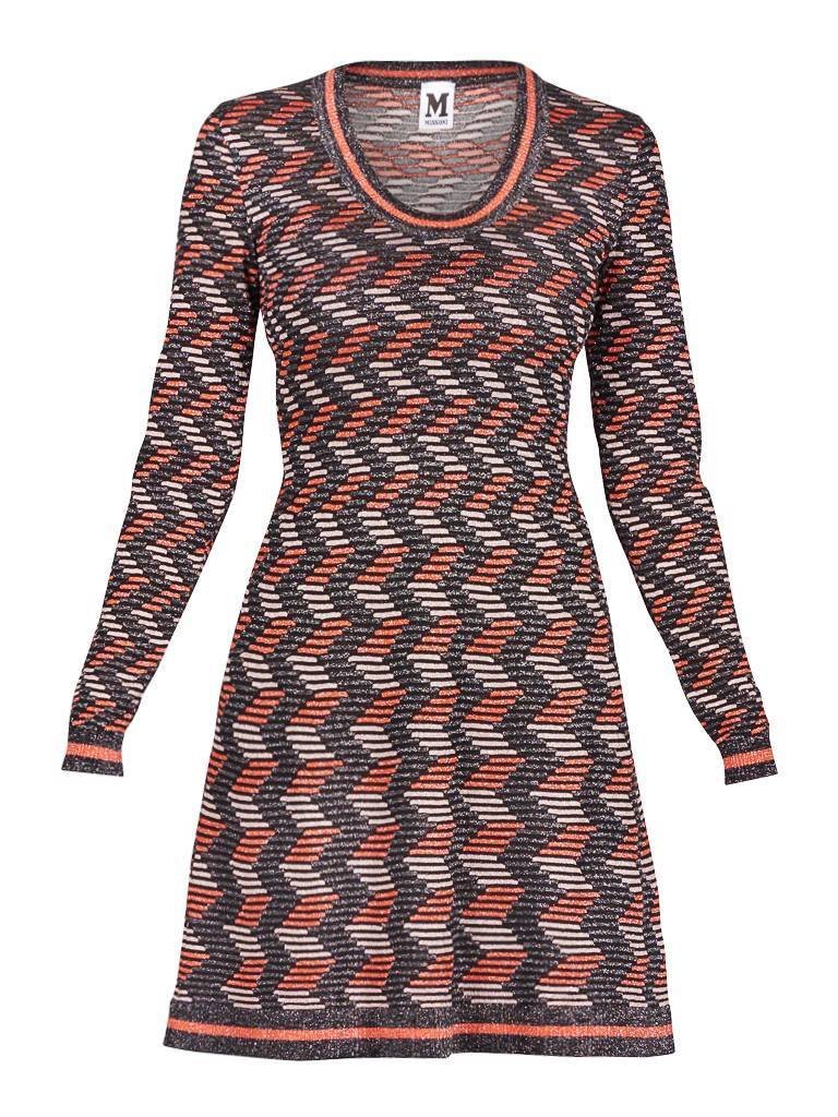 M Missoni Jurk met lange mouwen oranje