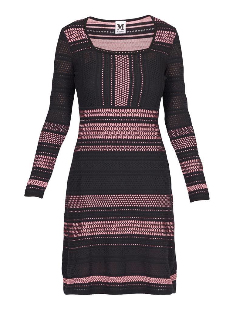 M Missoni Kleid pink-schwarz