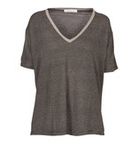 Pierre Balmain gestreifte T-Shirt mit schwarz und grau