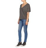 Pierre Balmain gestreifte T-Shirt mit schwarz und grau