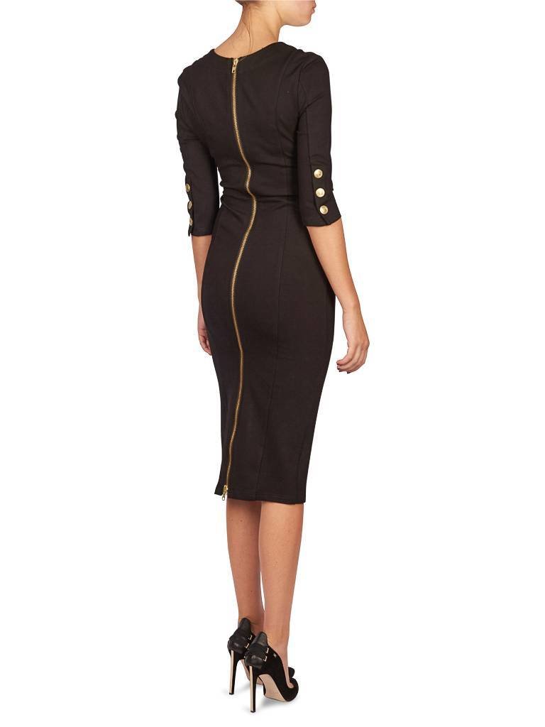 Pierre Balmain Jurk met driekwart mouwen zwart