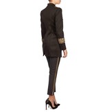 Pierre Balmain Pantalon met gouden details zwart