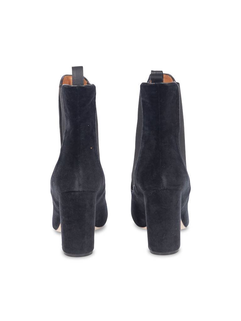 M Missoni Ankle Boot aus schwarzem Samt