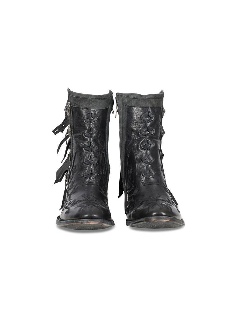 Mexicana Mamacita embroidered black boots