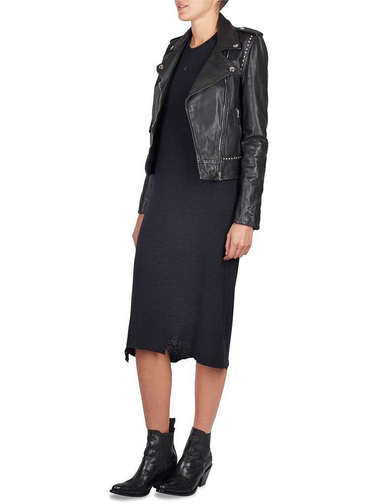 Pinko Impavido leather jacket black