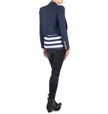 Pierre Balmain Cropped blazer donkerblauw