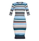 Pinko Stornello dress striped blue