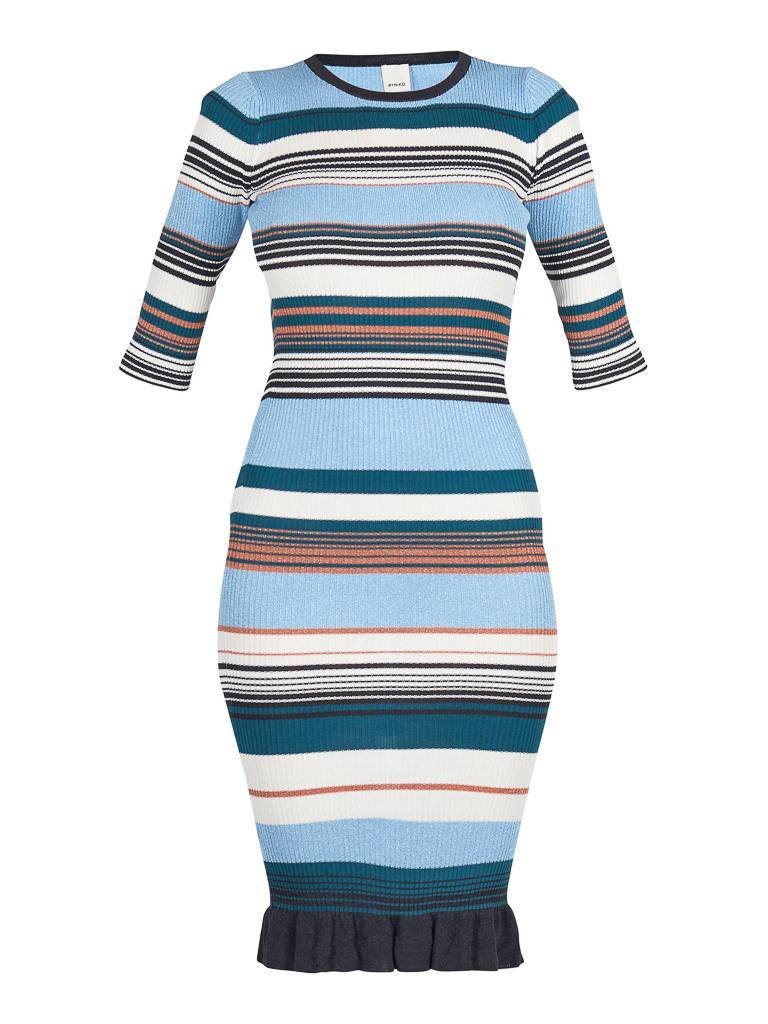 Pinko Stornello dress striped blue