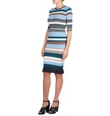 Pinko Stornello Kleid gestreift blau