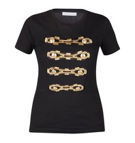 Pierre Balmain zweireihiger T-Shirt schwarz