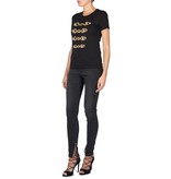 Pierre Balmain zweireihiger T-Shirt schwarz