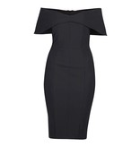 Misha Collection Brooklyn jurk zwart