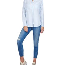 Rails Bluse gestreift hellblau