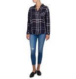 Rails Karierte Bluse dunkelblau