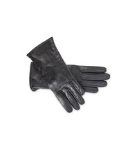 Transmission Leather gloves black