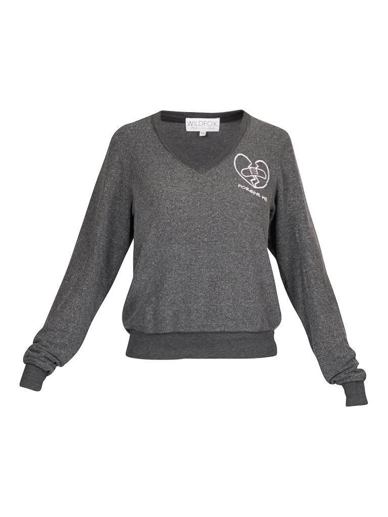 Wildfox Forgive Me trui zwart