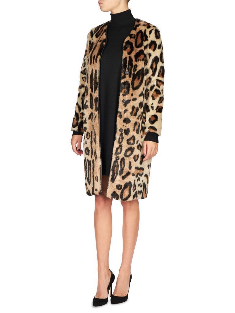STAND Clair leopard coat brown