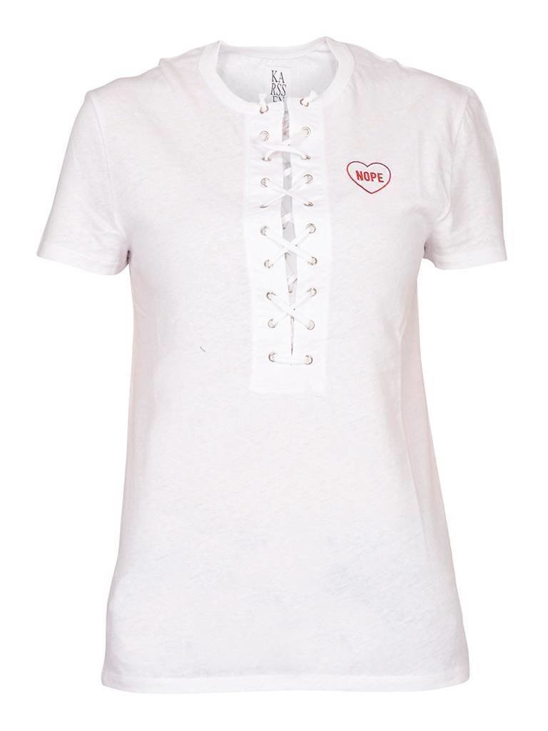Zoe Karssen Nope top white