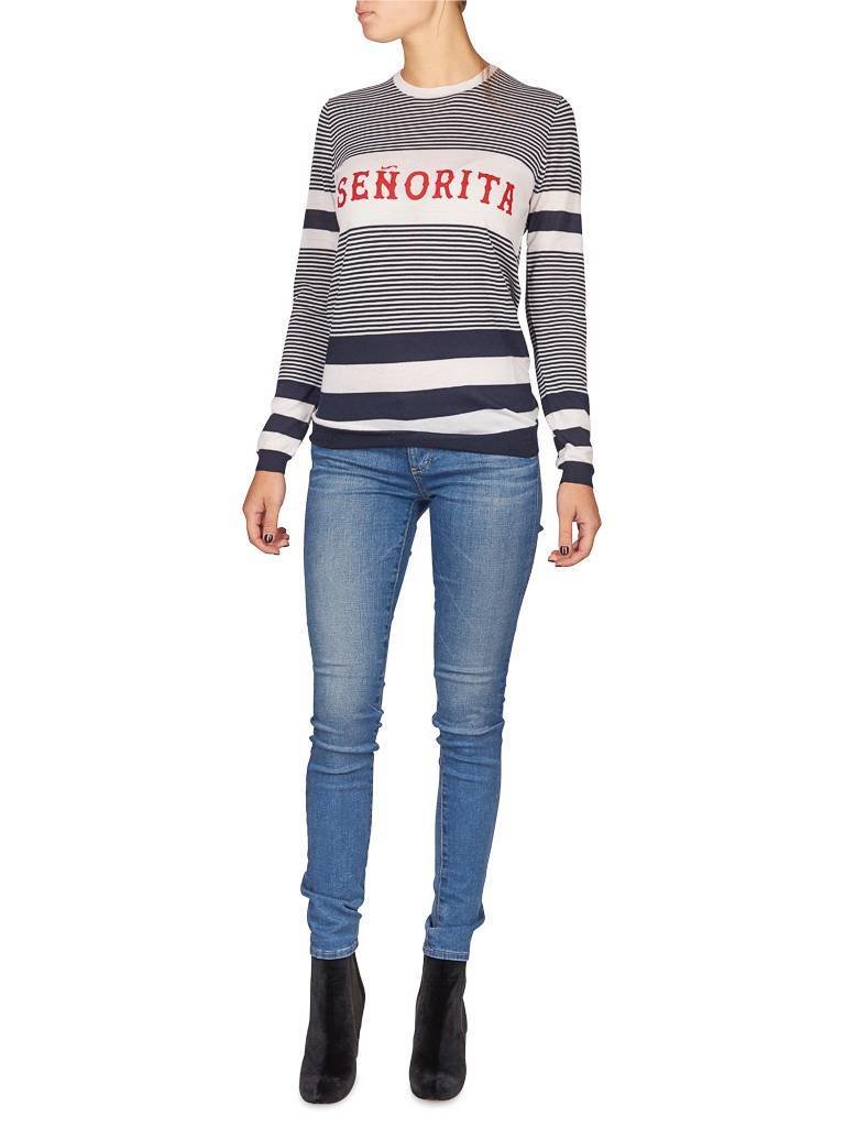 Zoe Karssen Señorita sweater blue and white