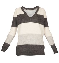 Vince Striped sweater grey
