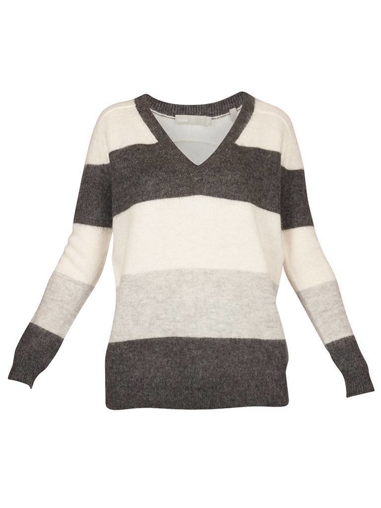 Vince Striped sweater gray