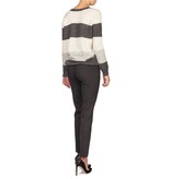 Vince gestreifter Pullover grau