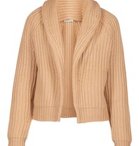 Vince Vest met grote kraag beige