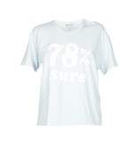 Wildfox 78% Sure T-Shirt mit hellblau