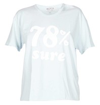 Wildfox 78% Sure T-Shirt hellblau