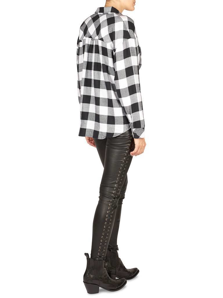 Rails Checkered blouse black-white