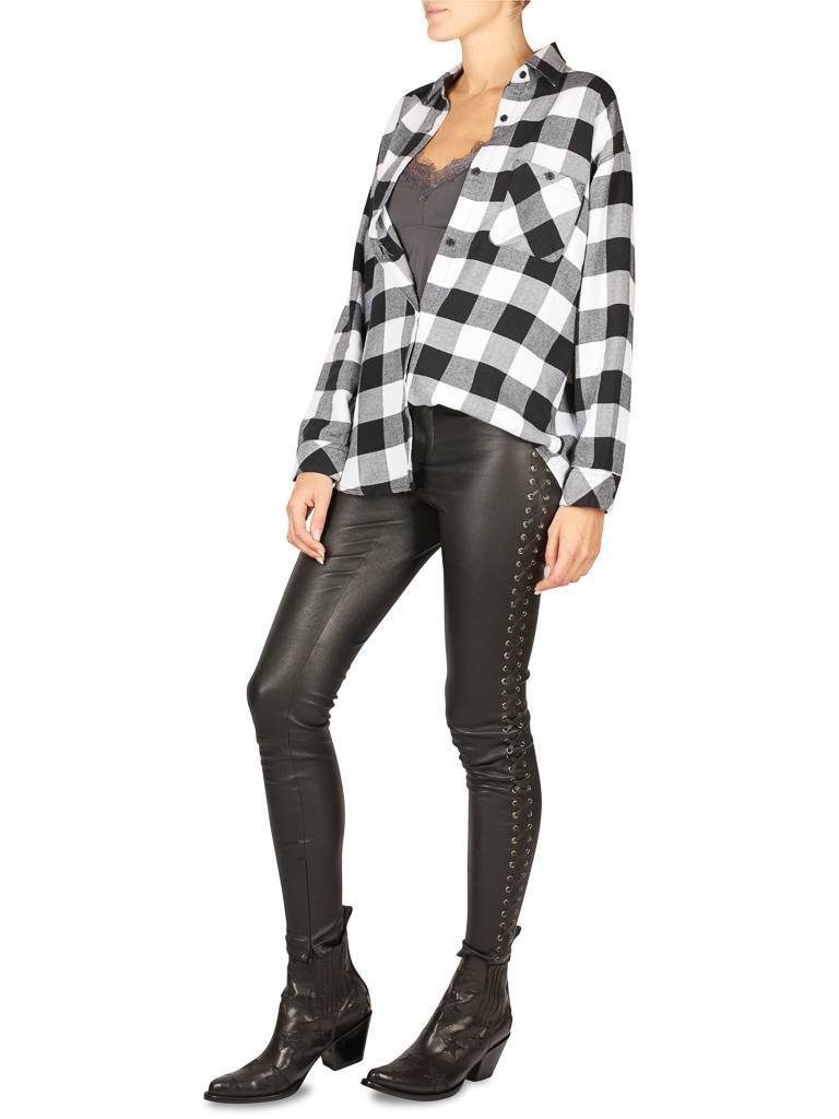 Rails Karierte Bluse schwarz-weiß