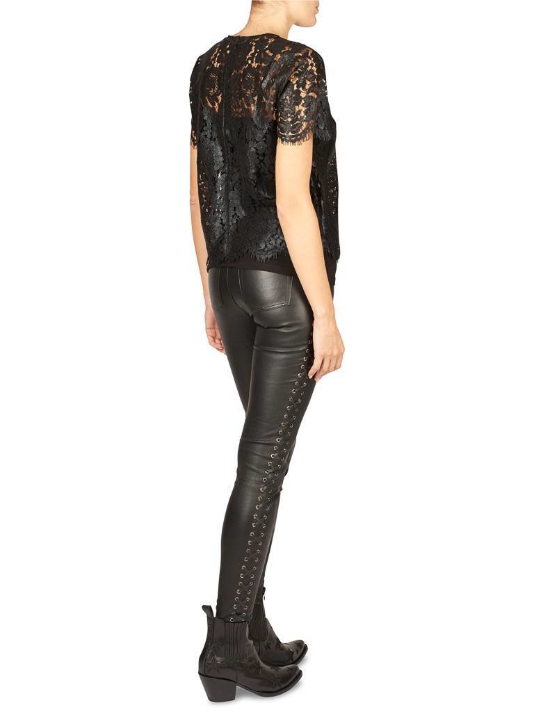 Set Top Spitze schwarz