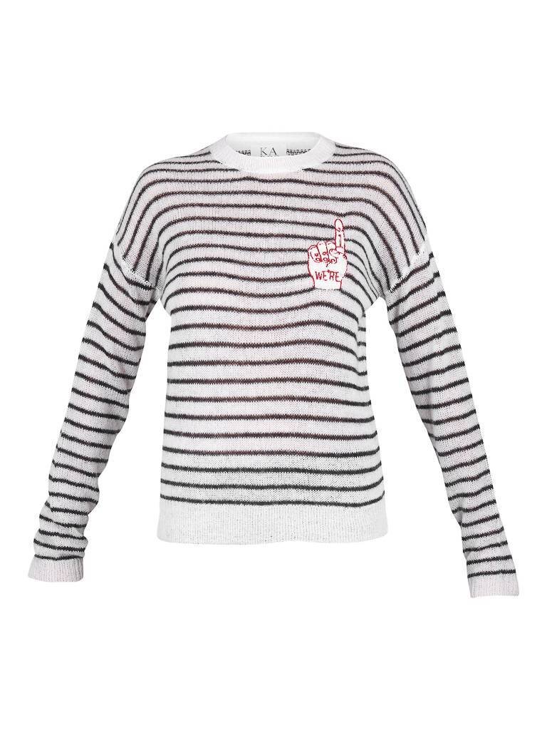 Zoe Karssen Number One pullover white