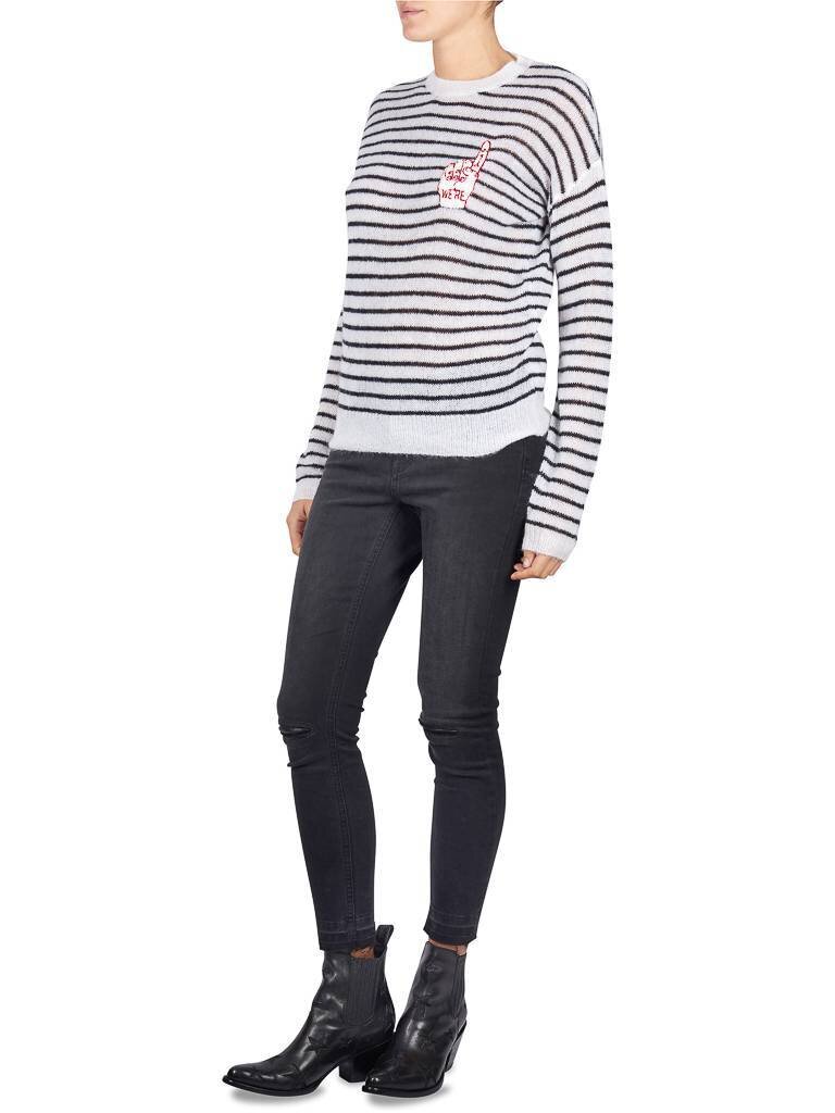 Zoe Karssen Number One Pullover weiß