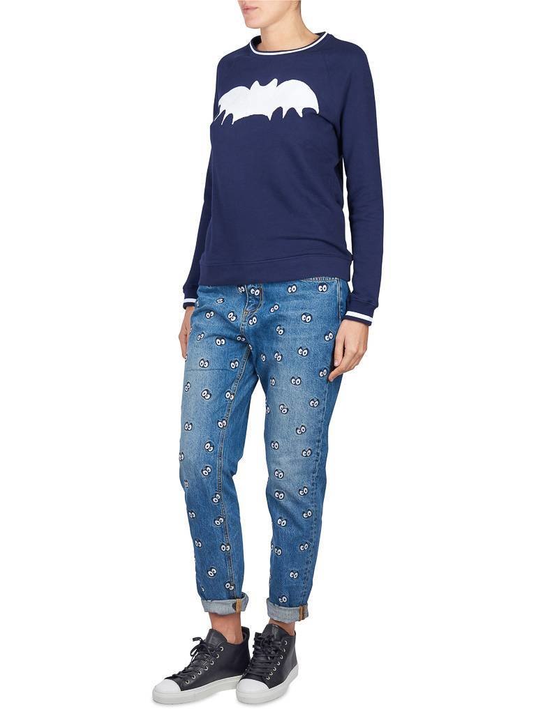 Zoe Karssen Bat trui donkerblauw