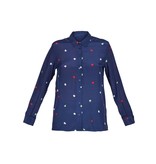 Zoe Karssen Hearts all over Bluse dunkelblau