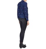 Zoe Karssen Hearts all over blouse dark blue