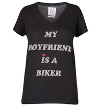 Zoe Karssen My boyfriend is a biker T-Shirt schwarz