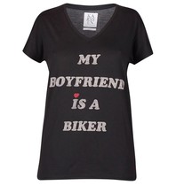 Zoe Karssen My boyfriend is a biker tee black